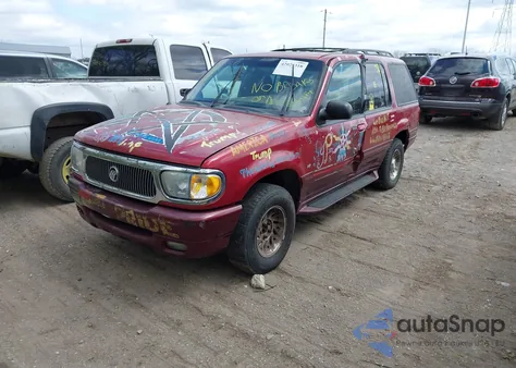 2000 Mercury Mountaineer z USA, uszkodzony, nr VIN 4M2ZU86P3YUJ36720